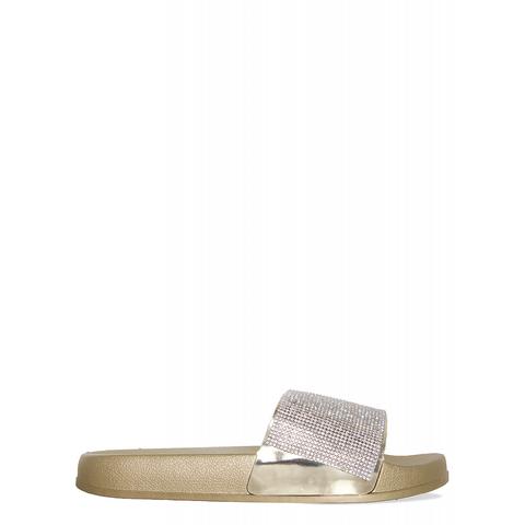 Montina Gold Diamante Sliders