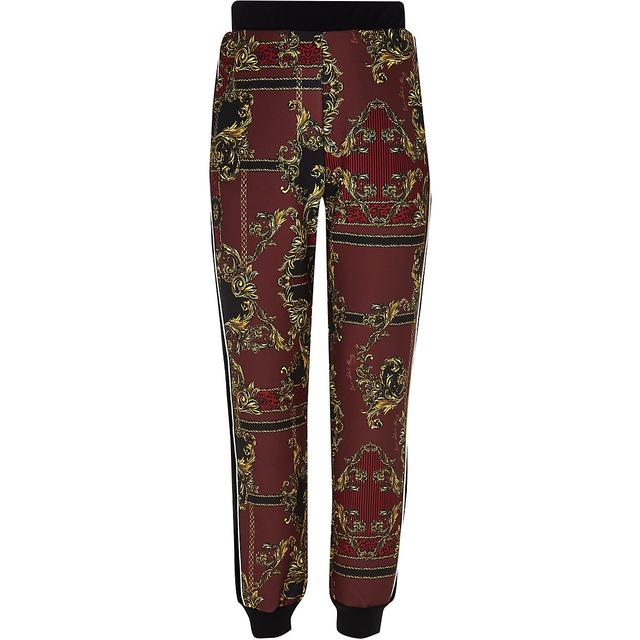 girls red jogging bottoms