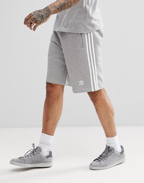 Adidas Originals Adicolor - Pantaloncini Grigi Con 3 Strisce Cy4570 - Grigio