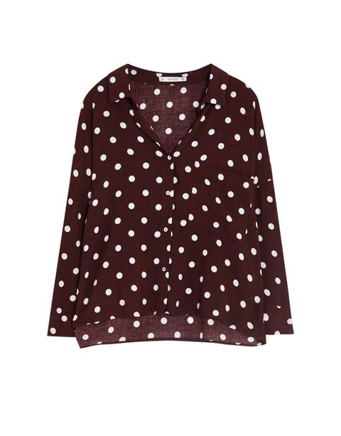 Camicia Con Stampa A Pois