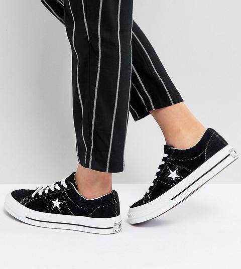 Converse – One Star Ox – Schwarze Sneaker