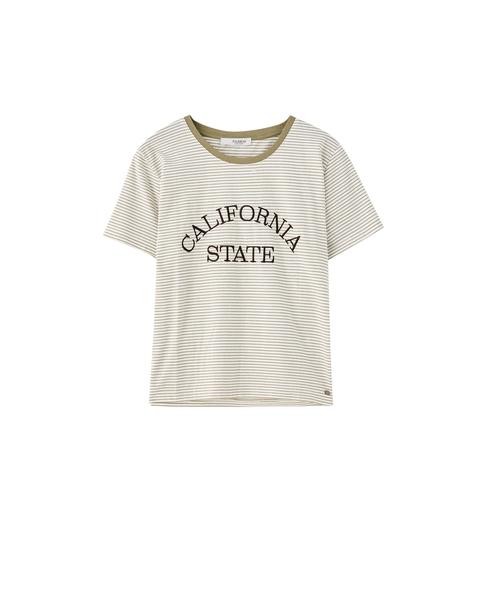 camiseta rayas pull and bear