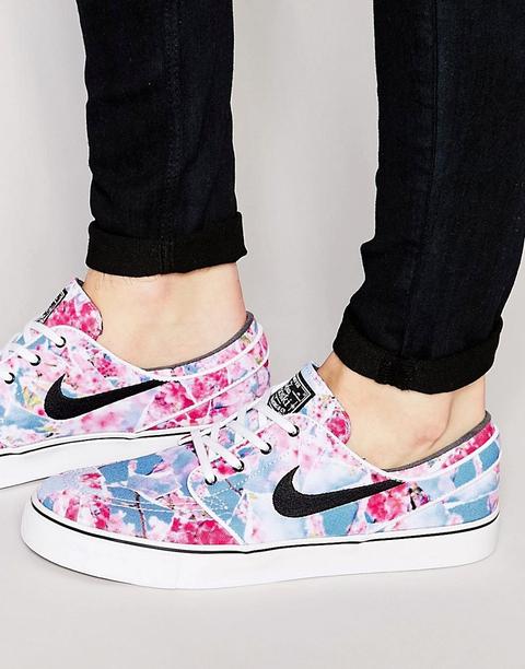 Zapatillas De Deporte De Lona Zoom Stefan Janoski 705190-602 De Nike