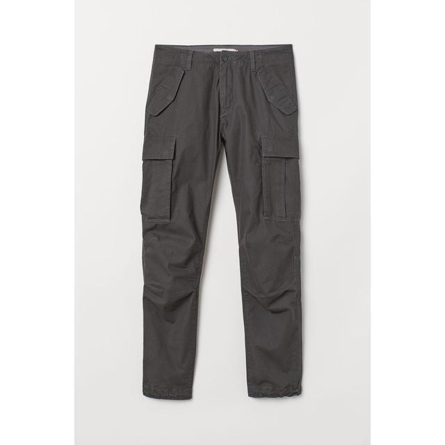 h&m grey cargo pants