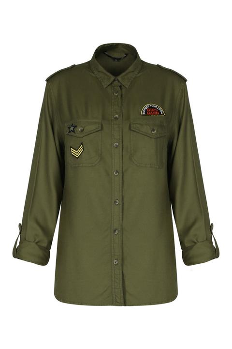 Camicia Militare Cachi