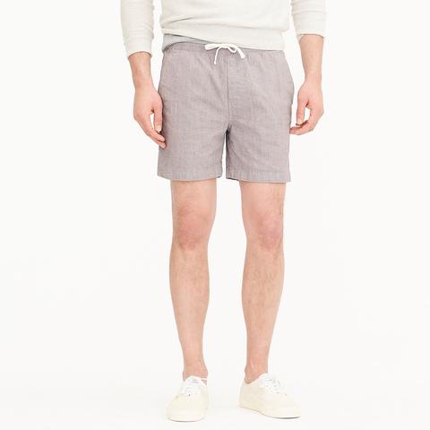Stretch Dock Short In Olive Grey Chambray From J Crew On 21 Buttons