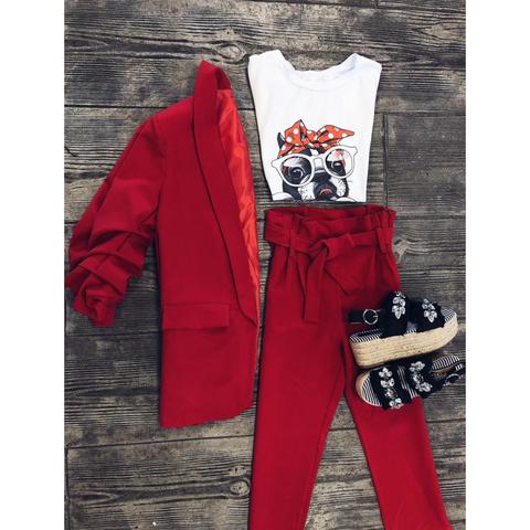 Blazer Zara Roja