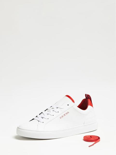 Guess Luiss Low Real Leather Sneakers 