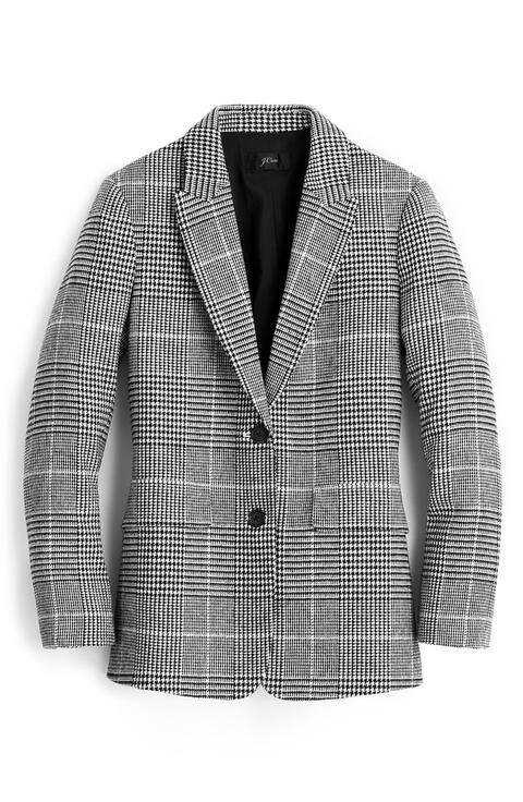 Oversize Glen Plaid Blazer