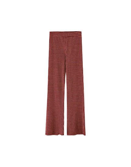 Pantalón Jacquard Campana