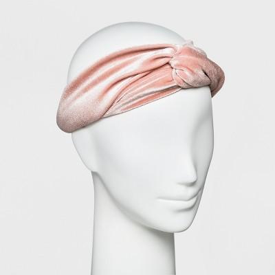 Women's Twist Front Velvet Headband - A New Day
