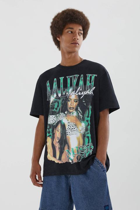 Camiseta Negra Aaliyah