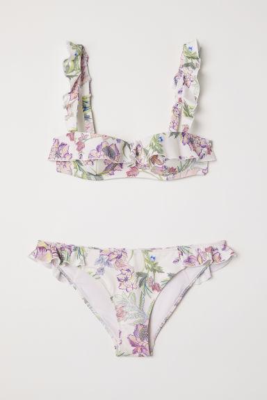 H & M - Bikini Con Volant - Bianco