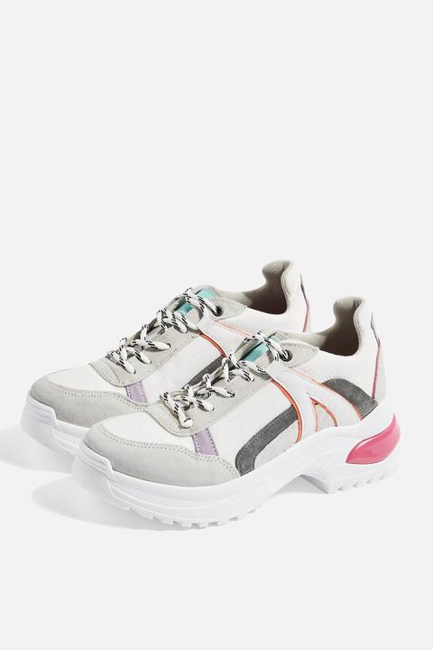 Womens Chicago Lace Up Trainers - Multi, Multi