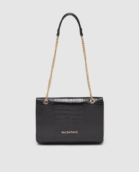 Valentino - Bolso De Hombro En Negro Con Grabado Coco