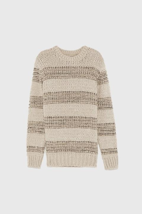 Gestreifter Strickpullover