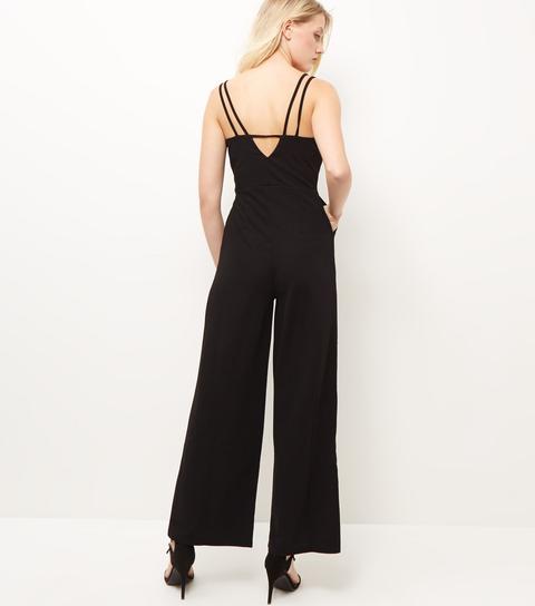 Mela Black Belted Jumpsuit New Look