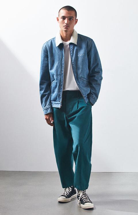 obey division denim jacket