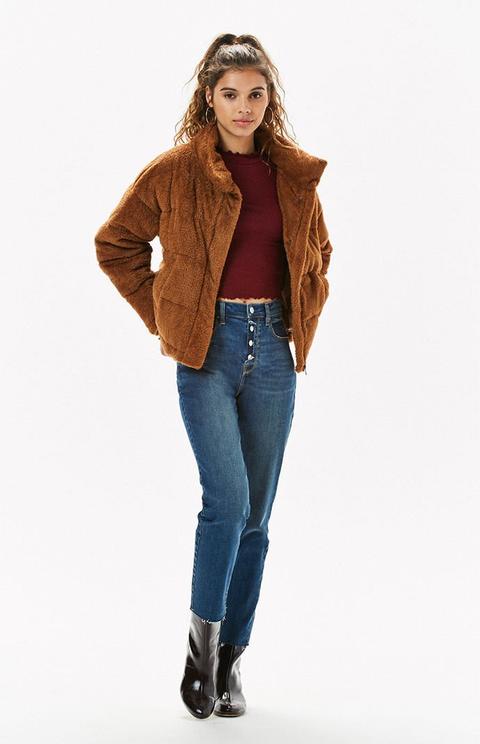 Kendall & kylie on sale teddy puffer jacket