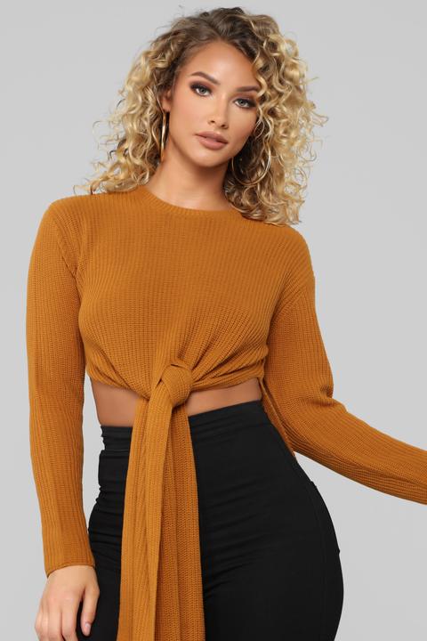mustard tunic sweater