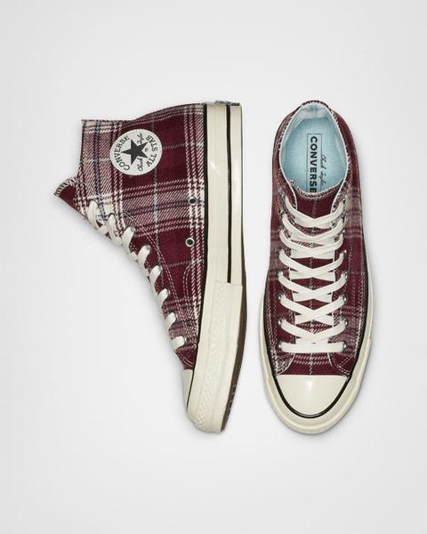 converse elevated plaid