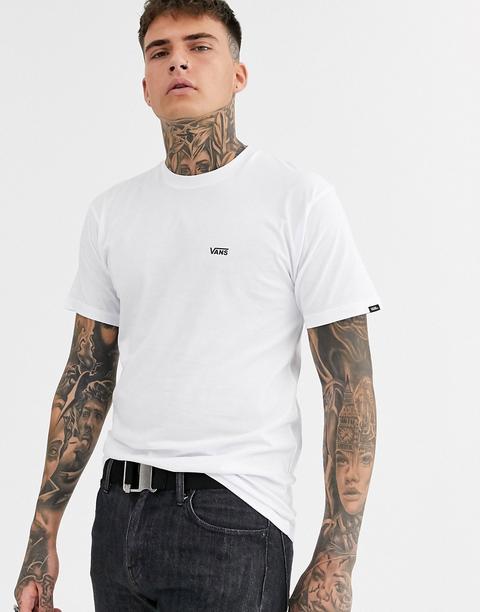 Camiseta Blanca Con Logo Pequeño De Vans-blanco