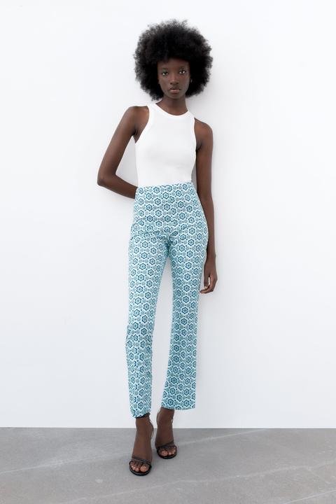 Pantalón Mini Flare Estampado