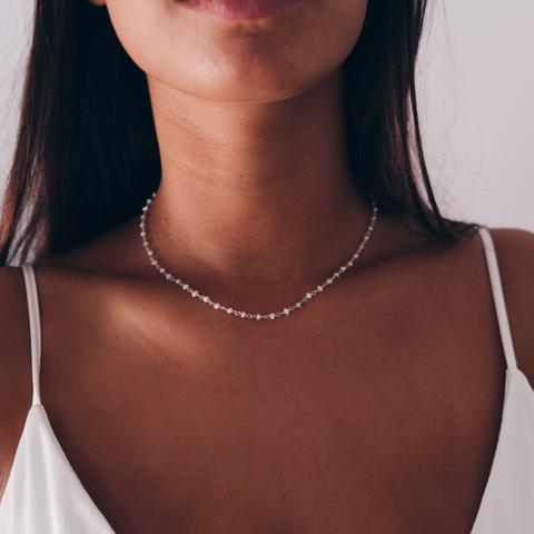 Pearl Choker Silver