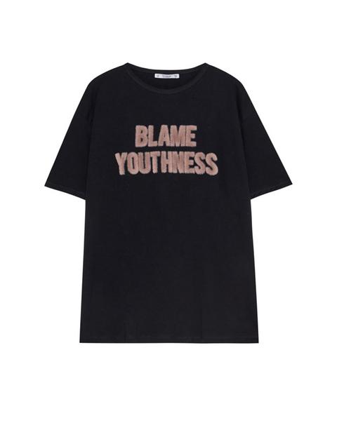 Camiseta Texto 'blame'