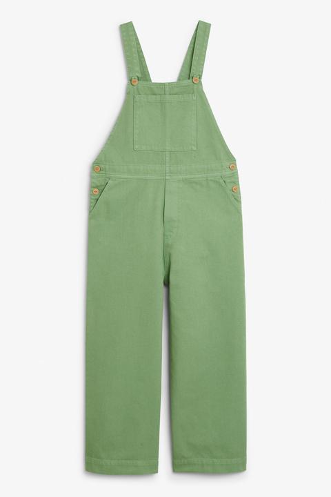 Classic Denim Dungarees - Green