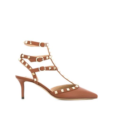 Valentino Valentino Garavani Rockstud Pumps - Marron