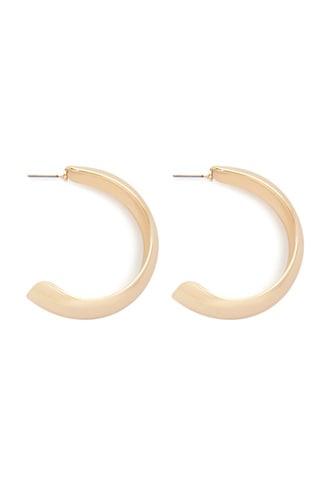 Forever 21 Open Hoop Earrings , Gold