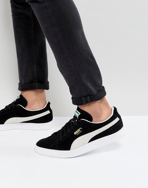 Zapatillas Clásicas De Ante Negras 35263403 De Puma