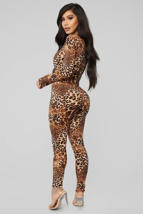 leopard jumpsuit fashion nova