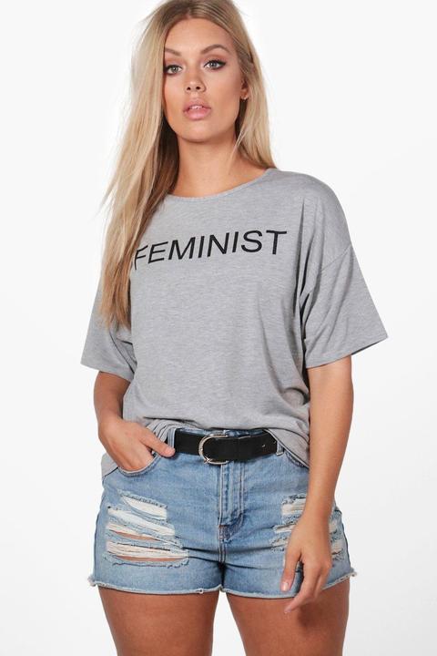 Plus Zena 'feminist' Slogan Tee