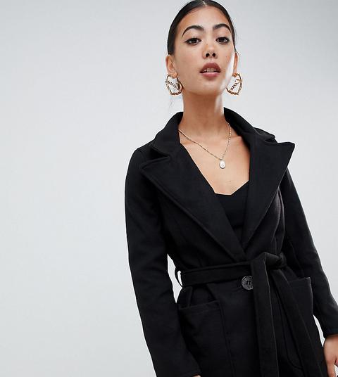 boohoo belted coat