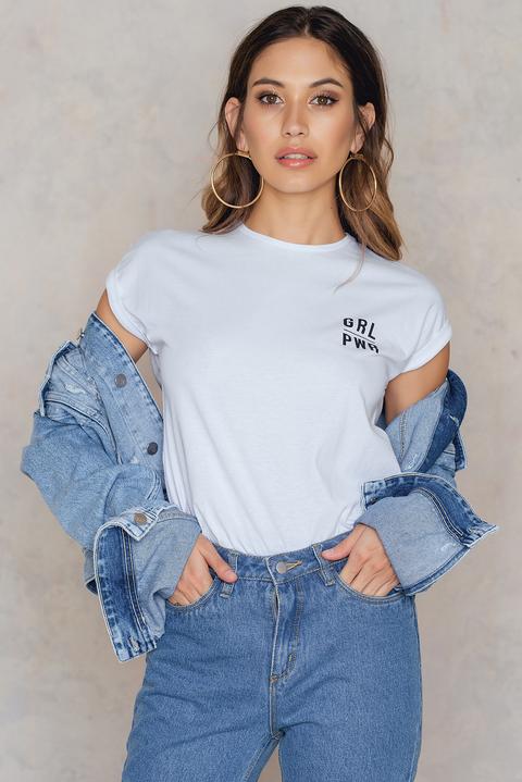 Grl Pwr Printed T-shirt White