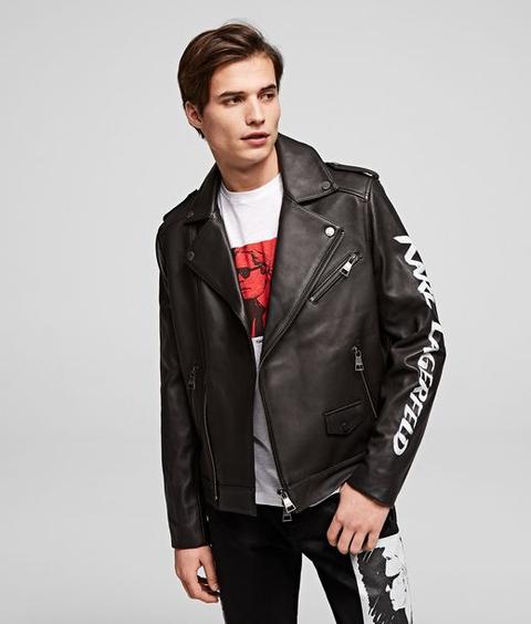 Karl Legend Leather Biker Jacket