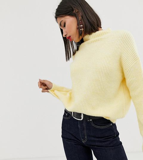 Mango Oversized Jumper In Yellow