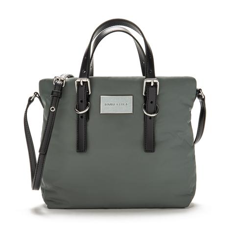 Bolso Tote Verde Grisaceo