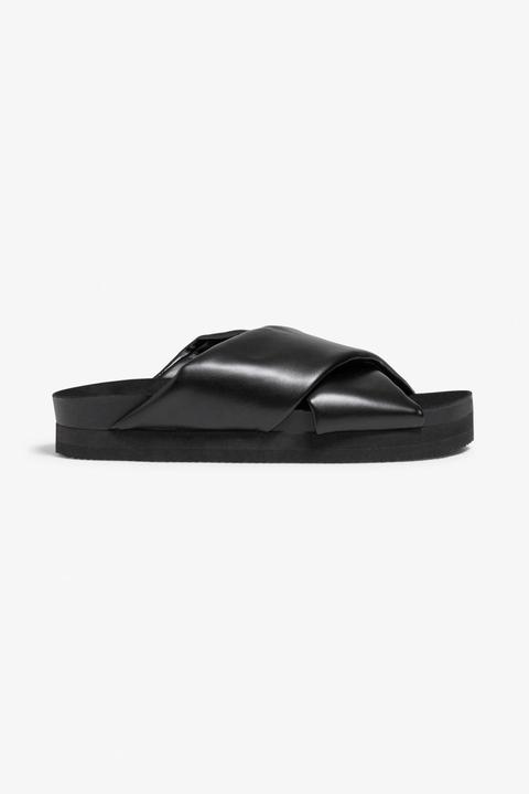 Slip-on Sandals - Black