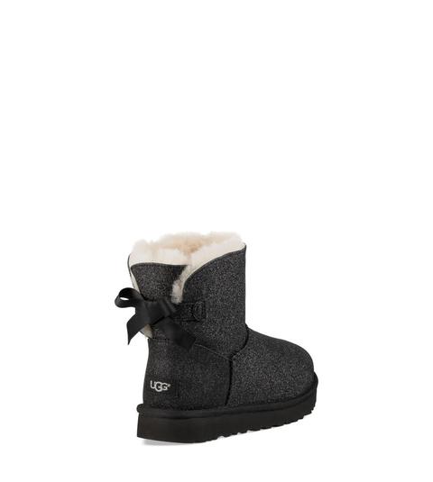 Ugg Mini Bailey Bow Sparkle Bottes Classic Pour Femmes En Black