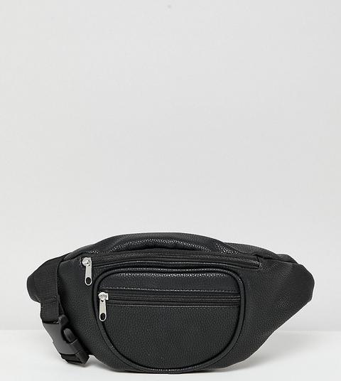 asos black bum bag