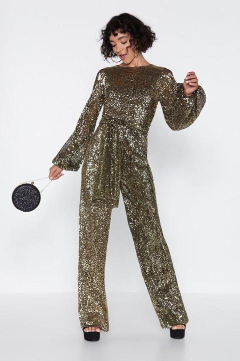 Disco With It Sequin Jumpsuit