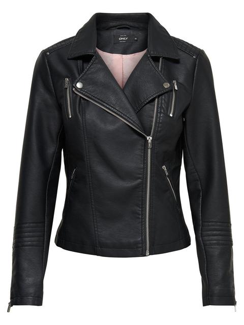 Only Kunstleder Jacke Damen Schwarz