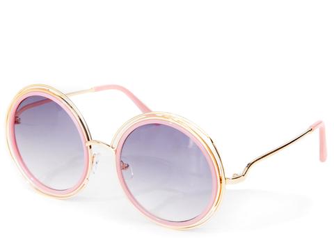 Santorini Round Pink Sunglasses