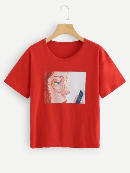 T-shirt Stampata Bambina