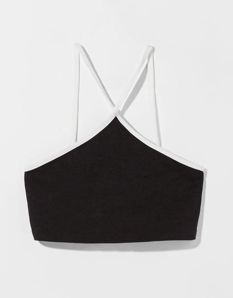 Top Halter Tirantes Contraste