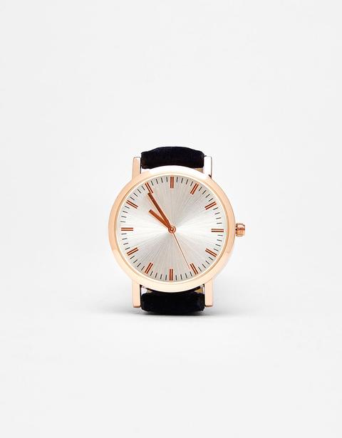 Reloj Con Correa De Terciopelo