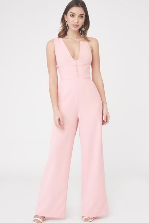 Multistrap Button Detail Jumpsuit